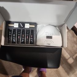 Poly Gel Nail Kit With Lamp