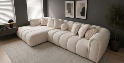 Beige  Sectional Livingroom