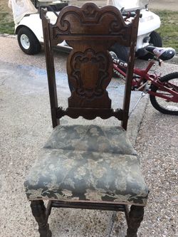 Antique heavy solid chair