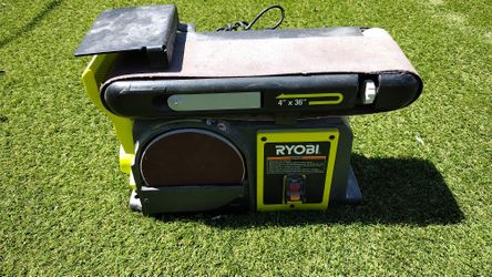 Ryobi Belt Sander 4" X 36" And 6" Disc Sander