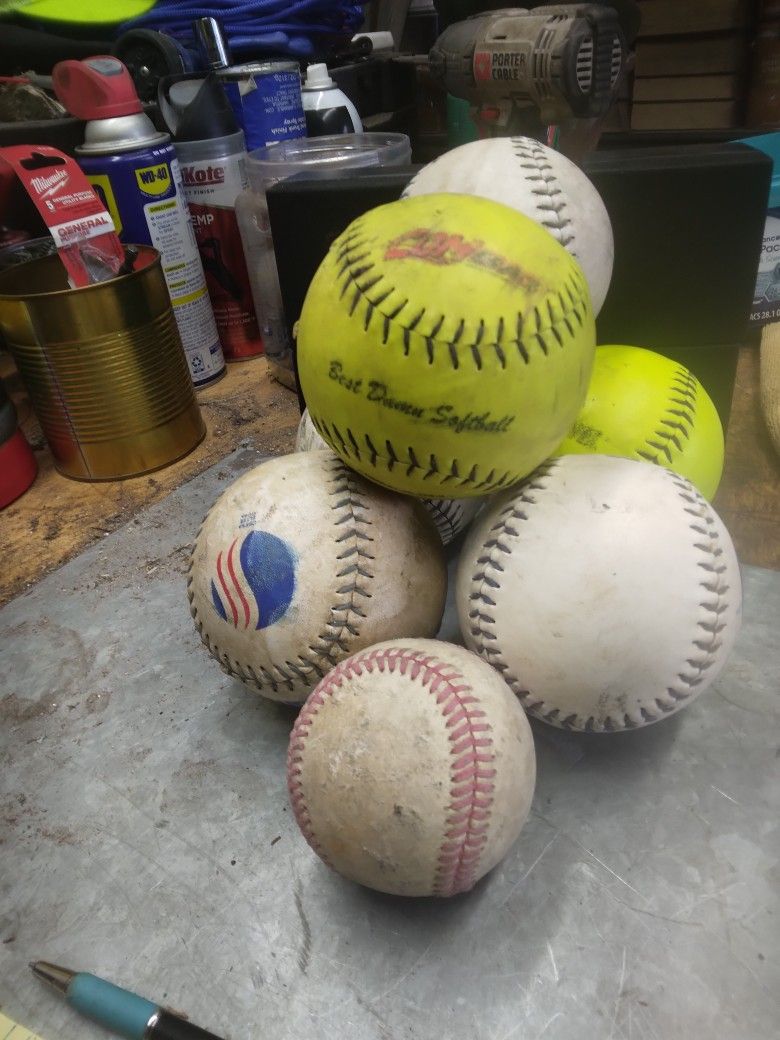 6 Softballs 1 Hardball Free
