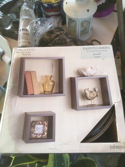 Set of 3 Cube Shelves.