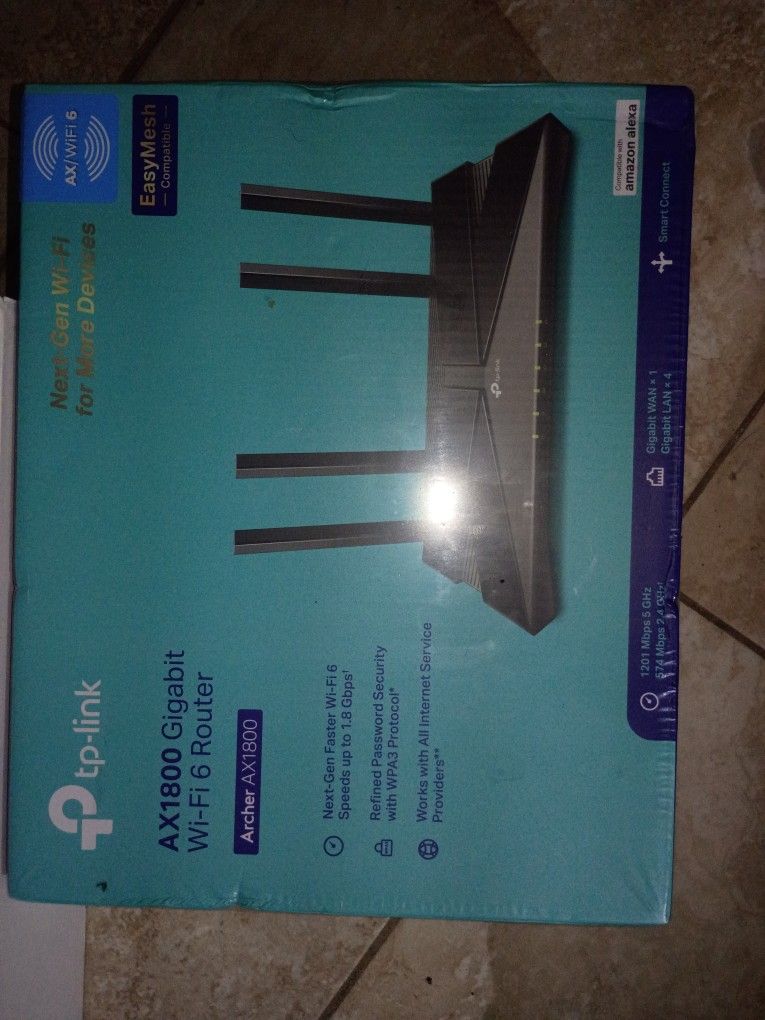 AX1800 Gigabit Wifi 6 Router