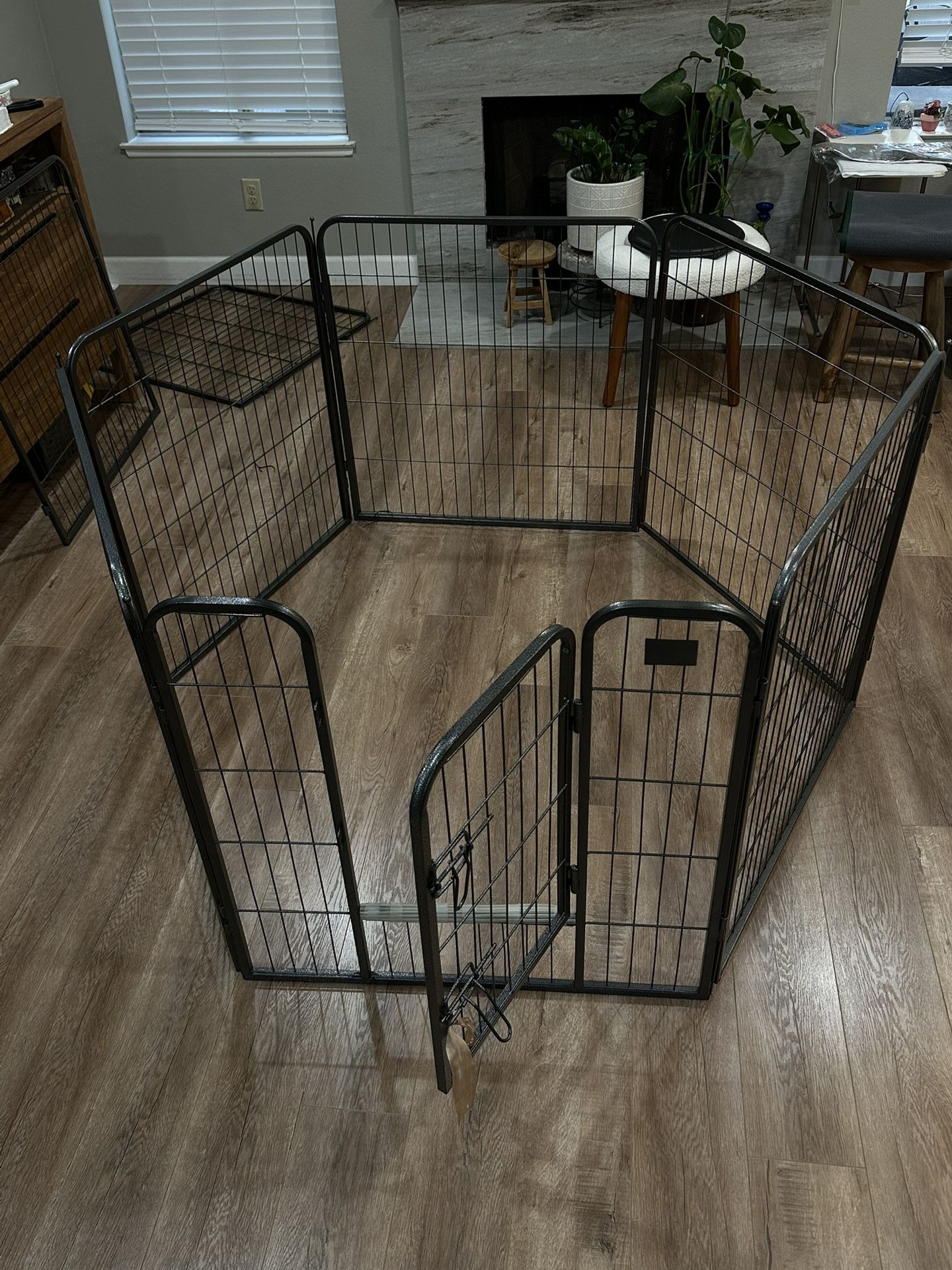 BestPet Pet Playpen 8 Panel Indoor Outdoor Folding Metal Protable Puppy Exercise Pen Dog Fence