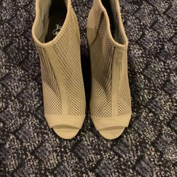 Brand New Size 10 Tan Wedge Boots