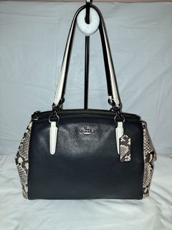  Coach Christie Carryall Leather Satchel 
