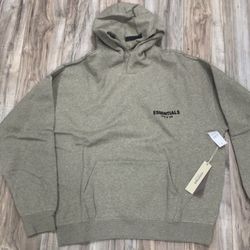 dark oat essentials hoodie 