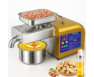 Automatic Seed Oil Press Machine, Hot and Cold Extraction 1800W