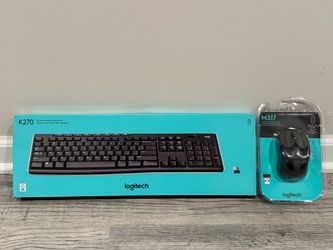 Logitech wireless mouse and keyboard NEW!