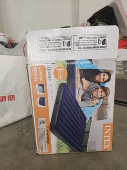 Intex Queen Classic Downy Inflatable Air Mattress 60" × 80" × 8.75"