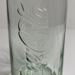 Coca-Cola Coke Green Glass Can Shaped Drinking Glasses 12 oz. Lot Of 5