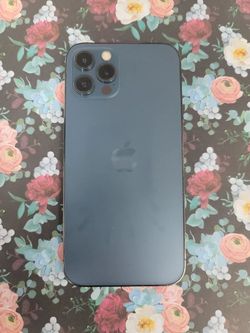 iPhone 12 Pro Max 6.7" (Unlocked) 128GB Good Pacific Blue - 90 day warranty included!