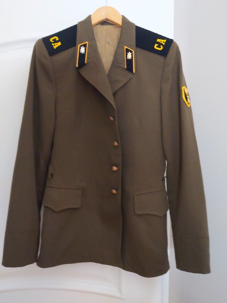 Russian Military Coat with CA Emblem