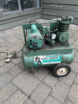 Vintage Sears Paint Sprayer with Air Compressor