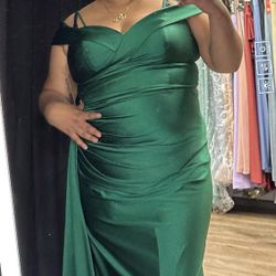 Emerald/Green Long Dress 2xL
