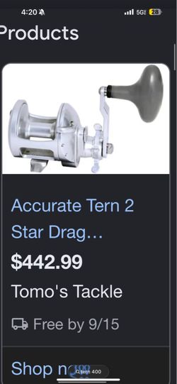 Accurate Tern 2 Star Drag Fishing Reel