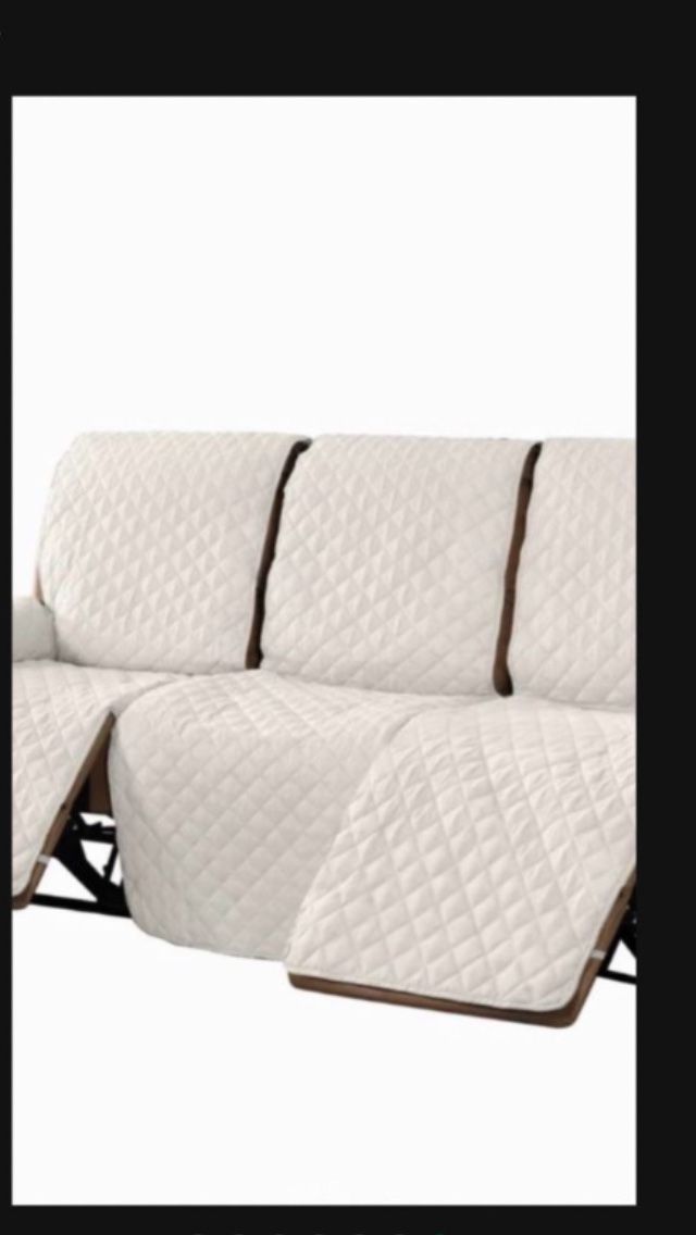 MeilleMaison Recliner Sofa Slipcover Couch Covers for 3 Cushion Couch, Non Slip