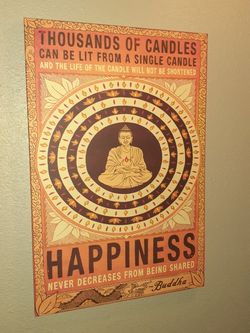 Motivational message picture frame