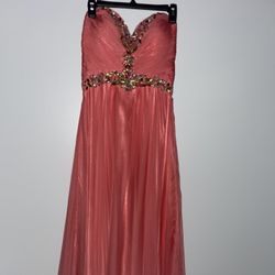 Prom Dress Size 8 Nina Canacci Coral Style 1002