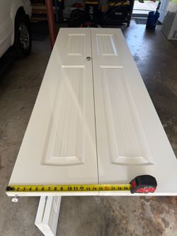 White 6-Panel Interior Double Door Set