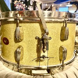 Slingerland Early 50s Buddy Rich Radio King Silver Sparkle Snare 