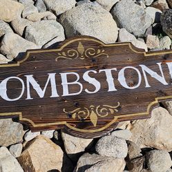 Rustic Western Wooden Sign Cowboy