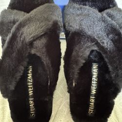 Stuart Weitzman Fur Slip Ons