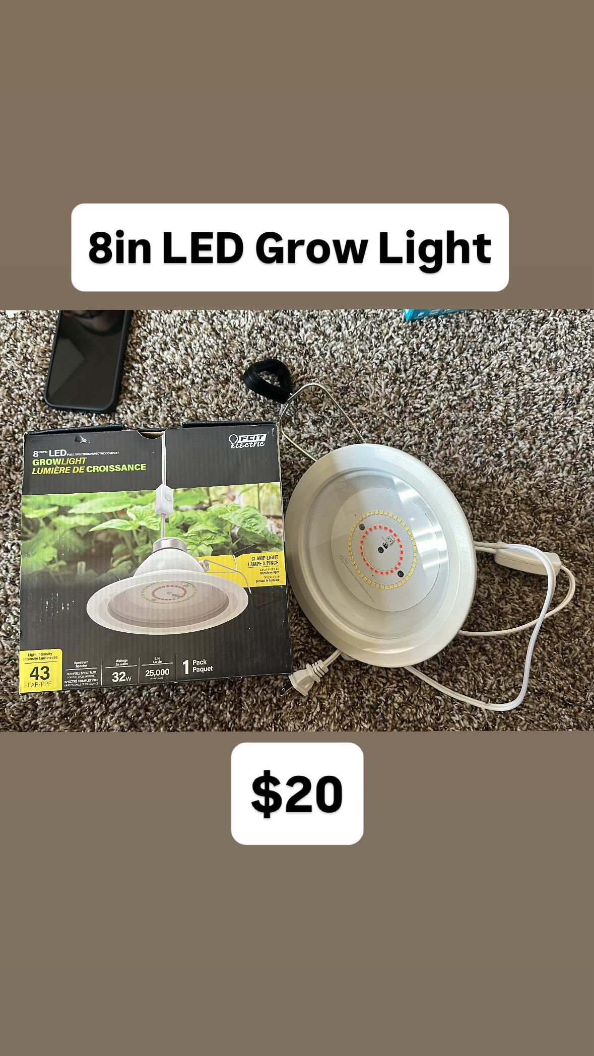 8in Grow Light