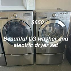 Beautiful LG Washer And Electric dryer Set