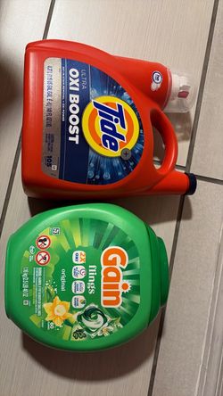 Tide Ultra Oxi Boost Detergent & Gain Flings Bundle