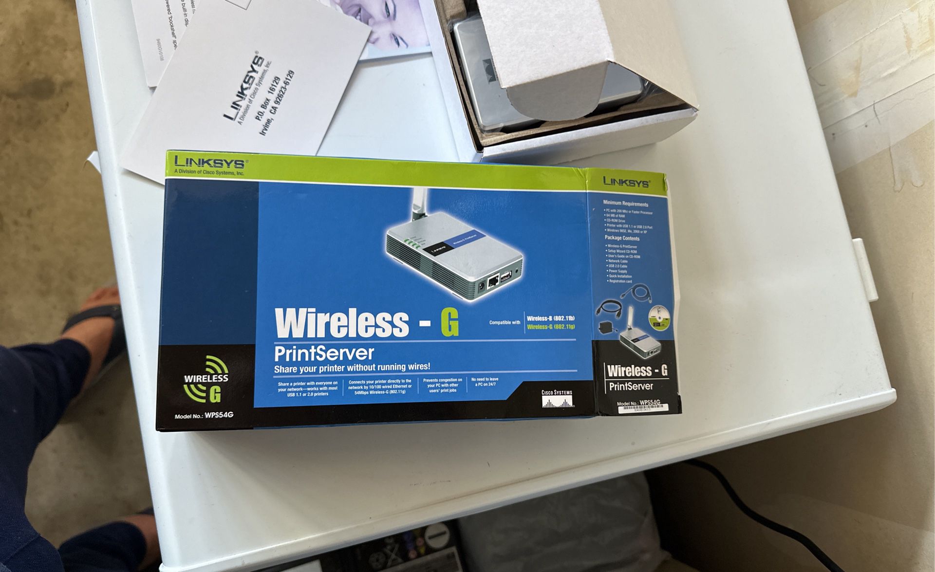 Linksys Wireless - G PrinteServer New