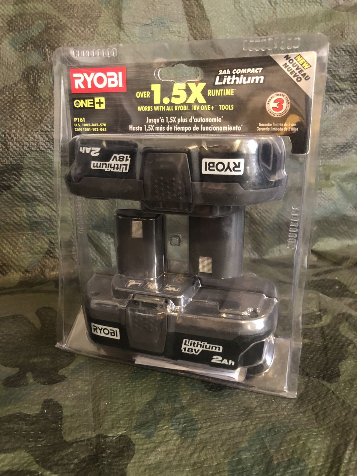RYOBI 2AH Lithium 18v Battery Pak