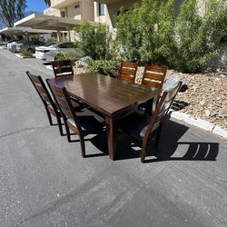 Dining table 6 chairs