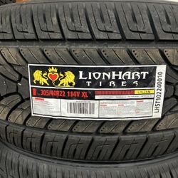 NEW TIRES 305/40r/22 Lionhart LH-10
