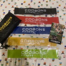 COOBONS Full Body Resistance Bands Brand New 
