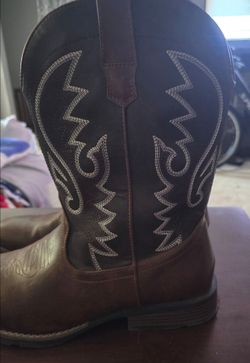 Western Cowboy Boots Brown Size.10.5