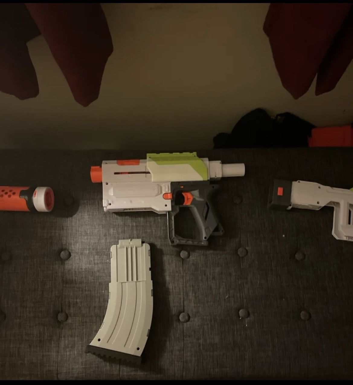Nerf Gun With 3 Attachment