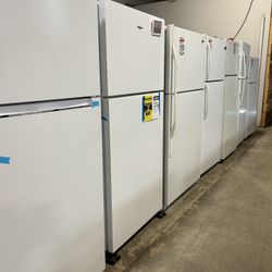 White Top Freezer 30” Inch Width Fridges 
