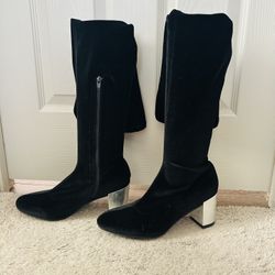 Thigh High Velour Boots- Never Worn- Size 9.5/10