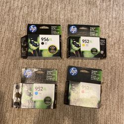 NEW HP GENUINE XL 952’s Blk , Ylo, Mgt, Cn.