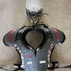 Zenith Football Helmet / Riddell Ghost Football Pad SET