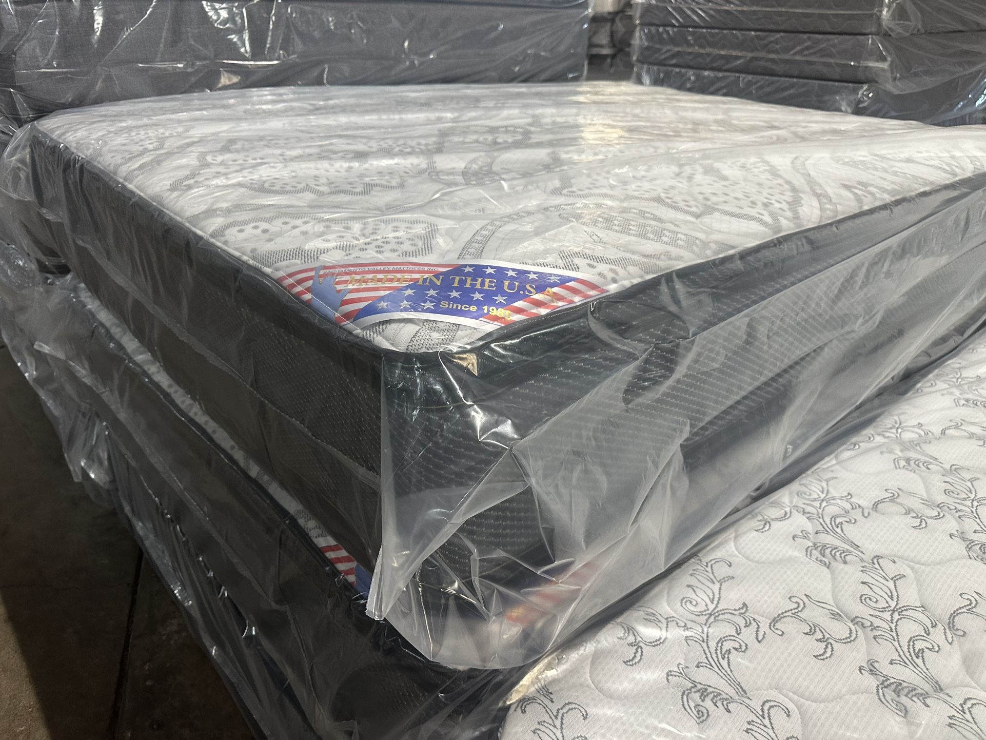 New Thick Queen Pillow Top Mattress Delivery Available