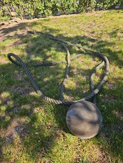 Today only: Workout equipment: 40 ft battle rope and medicine ball