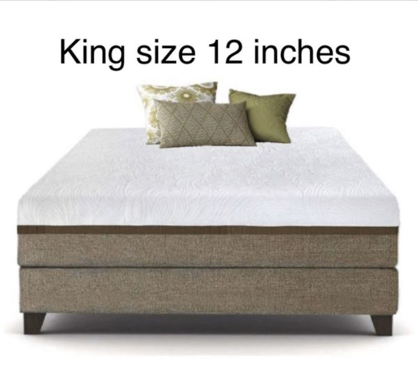 King size mattress 12IN memory foam