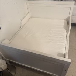 IKEA SUNDVIK Toddler Bed – Extendable, White