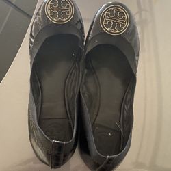 Black Tory Burch Ballet Flats