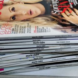 Vintage Marie Claire fashion women's Magazine 2010 2017 for Resellers or Collectors 