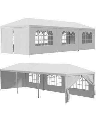 New White 10’ x 30’ Tent Canopy Wedding Event Party