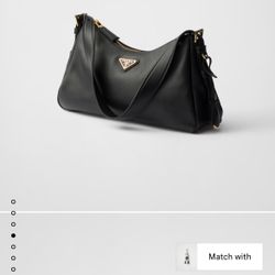Prada Aimée medium leather shoulder bag