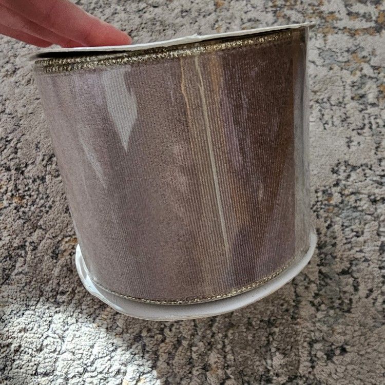 Taupe Velvet Ribbon